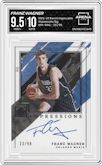 Franz Wagner from the 2021-22 Panini Impeccable  set graded by Arena Club and given an overall grade of 9.5.