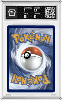 Lisia's Appeal from the 2024 Pokemon SV set graded by Arena Club and given an overall grade of 9.5.