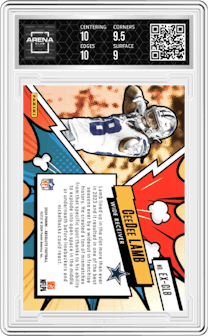 CeeDee Lamb from the 2024 Panini Absolute set graded by Arena Club and given an overall grade of 9.5.
