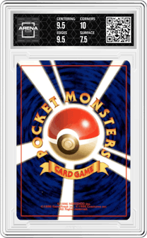 Misty's Golduck from the 1998 Pokemon JPN set graded by Arena Club and given an overall grade of 8.