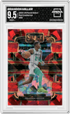 Brandon Miller from the 2023-24 Panini Select  set featuring a Red Cracked Ice parallel graded by Arena Club and given an overall grade of 9.5.
