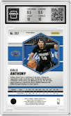 Cole Anthony from the 2020-21 Panini Mosaic set featuring a Gold Wave parallel graded by Arena Club and given an overall grade of 10.