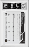 Victor Wembanyama from the 2023-24 Topps Chrome set graded by Arena Club and given an overall grade of 9.