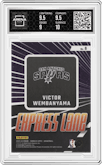 Victor Wembanyama from the 2023-24 Donruss Optic set graded by Arena Club and given an overall grade of 9.5.