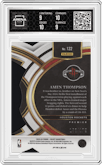 Amen Thompson from the 2023-24 Panini Select  set featuring a Die-Cut Maroon Prizm parallel graded by Arena Club and given an overall grade of 9.5.