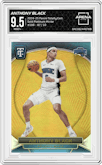 Anthony Black from the 2024-25 Panini Totally Certified set featuring a Gold Platinum Mirror parallel graded by Arena Club and given an overall grade of 9.5.