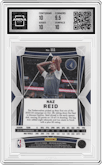 Naz Reid from the 2023-24 Panini Obsidian set featuring a Electric Etch Gold Flood parallel graded by Arena Club and given an overall grade of 10.