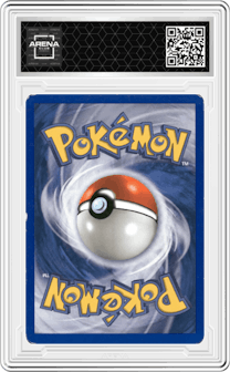 Deoxys from the 2006 Pokemon set graded by Arena Club and given an overall grade of 0.