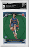 Bobi Klintman from the 2024-25 Panini Totally Certified set featuring a Green Platinum Mirror parallel graded by Arena Club and given an overall grade of 9.