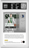 Luka Doncic from the 2021-22 Panini NBA Hoops set graded by Arena Club and given an overall grade of 9.5.