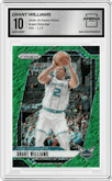Grant Williams from the 2024-25 Panini Prizm set featuring a Green Shimmer Prizm FOTL  parallel graded by Arena Club and given an overall grade of 10.