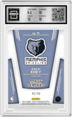 Zach Edey from the 2024-25 Panini Totally Certified set featuring a Mirror Red  parallel graded by Arena Club and given an overall grade of 10.