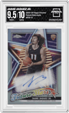 Jaime Jaquez Jr. from the 2023-24 Topps Chrome set graded by Arena Club and given an overall grade of 9.5.