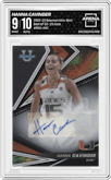 Hanna Cavinder from the 2022-23 Bowman University Best set graded by Arena Club and given an overall grade of 9.
