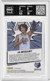 Ja Morant from the 2020-21 Panini Donruss Optic set featuring a Purple parallel graded by Arena Club and given an overall grade of 9.5.