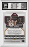 Evan Mobley from the 2021-22 Panini Prizm  set featuring a Green Prizm parallel graded by Arena Club and given an overall grade of 10.