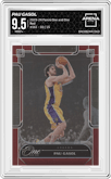 Pau Gasol from the 2023-24 Panini One and One set featuring a Red  parallel graded by Arena Club and given an overall grade of 9.5.