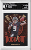 Michael Penix Jr. from the 2024 Panini Absolute set graded by Arena Club and given an overall grade of 9.5.