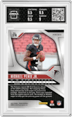 Michael Penix Jr. from the 2024 Panini Prizm set featuring a Lazer Prizm parallel graded by Arena Club and given an overall grade of 9.5.