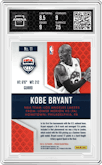 Kobe Bryant from the 2015-16 Panini Prizm  set graded by Arena Club and given an overall grade of 8.