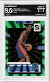 Jaden Ivey from the 2022-23 Panini Donruss set featuring a Green Holo Laser parallel graded by Arena Club and given an overall grade of 9.5.
