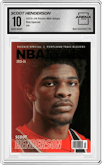 Scoot Henderson from the 2023-24 Panini NBA Hoops set graded by Arena Club and given an overall grade of 10.