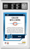 Caleb Williams from the 2024 Donruss set featuring a Pink parallel graded by Arena Club and given an overall grade of 9.5.