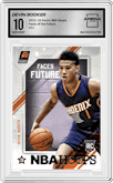 Devin Booker from the 2015-16 Panini NBA Hoops set graded by Arena Club and given an overall grade of 10.
