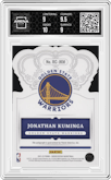 Jonathan Kuminga from the 2021-22 Crown Royale set featuring a Blue parallel graded by Arena Club and given an overall grade of 9.5.