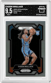 Cason Wallace from the 2023-24 Panini Prizm set featuring a Silver Prizm  parallel graded by Arena Club and given an overall grade of 9.5.