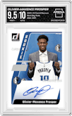 Olivier-Maxence Prosper from the 2023-24 Panini Donruss set graded by Arena Club and given an overall grade of 9.5.