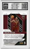Collin Sexton from the 2018-19 Panini Prizm set featuring a Fast Break Blue parallel graded by Arena Club and given an overall grade of 10.