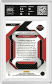 Amen Thompson from the 2023-24 Panini Prizm set featuring a Silver Prizm parallel graded by Arena Club and given an overall grade of 9.5.