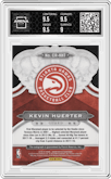 Kevin Huerter from the 2018-19 Panini Crown Royale set featuring a Purple parallel graded by Arena Club and given an overall grade of 9.5.