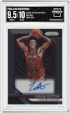 Collin Sexton from the 2018-19 Panini Prizm set graded by Arena Club and given an overall grade of 9.5.
