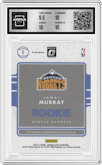 Jamal Murray from the 2016-17 Panini Donruss Optic set featuring a Holo parallel graded by Arena Club and given an overall grade of 10.