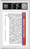 Michael Jordan from the 1990-91 NBA Hoops set graded by Arena Club and given an overall grade of 8.5.