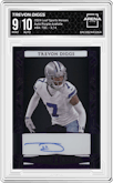 Trevon Diggs from the 2024 Leaf Sports Heroes set featuring a Purple Acetate parallel graded by Arena Club and given an overall grade of 9.