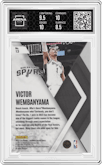 Victor Wembanyama from the 2023-24 Panini Phoenix set graded by Arena Club and given an overall grade of 9.