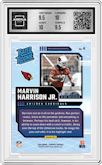 Marvin Harrison Jr. from the 2024 Donruss set graded by Arena Club and given an overall grade of 10.