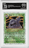 Muk from the 2002 Pokemon  set graded by Arena Club and given an overall grade of 7.5.