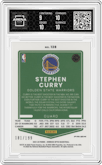 Stephen Curry from the 2021-22 Panini Donruss Optic set featuring a Orange parallel graded by Arena Club and given an overall grade of 9.5.