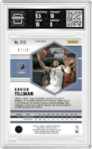 Xavier Tillman from the 2020-21 Panini Mosaic set featuring a Green Swirl  parallel graded by Arena Club and given an overall grade of 9.5.