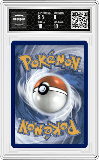Horsea from the 2024 Pokemon SV set graded by Arena Club and given an overall grade of 9.5.
