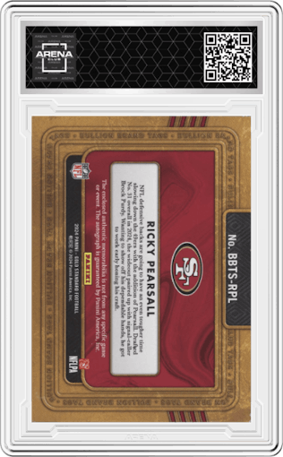 Ricky Pearsall from the 2024 Panini Gold Standard set graded by Arena Club.