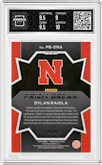 Dylan Raiola from the 2024 Panini Prizm Draft Picks set featuring a Mojo parallel graded by Arena Club and given an overall grade of 9.5.