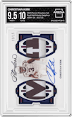 Christian Kirk from the 2023 Panini Flawless Collegiate set featuring a Sapphire parallel graded by Arena Club and given an overall grade of 9.5.