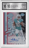 Tyreek Hill from the 2022 Panini Illusions set featuring a Pink parallel graded by Arena Club and given an overall grade of 10.