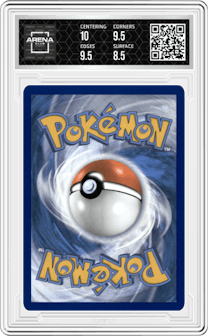 Pikachu VMAX from the 2022 Pokemon SWSH set graded by Arena Club and given an overall grade of 9.