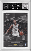 Caris LeVert from the 2016-17 Panini Spectra set featuring a Pink parallel graded by Arena Club and given an overall grade of 9.